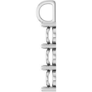 10K White Gold 9x7 mm Oval Pendant Mounting – image 6