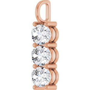 10K Rose Gold 9x7 mm Oval Pendant Mounting – image 3