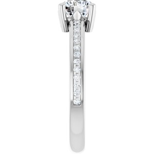 Continuum Sterling Silver 5.8 mm Round Ring Mounting – image 7