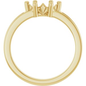 14K Yellow Gold 8x4 mm Marquise Ring Mounting – image 4