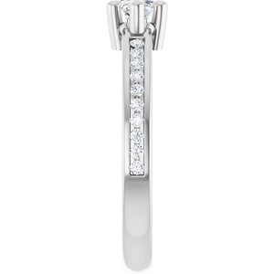 Platinum 8x4 mm Marquise Ring Mounting – image 7