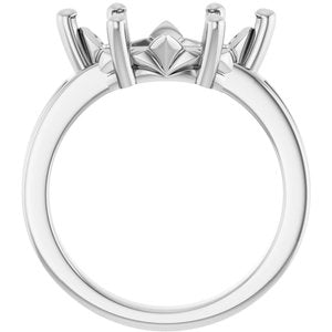 Sterling Silver 14x7 mm Marquise Ring Mounting – image 4
