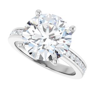 Continuum Sterling Silver 11 mm Round Ring Mounting – image 8