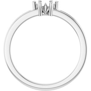 10K White Gold 5x3 mm Marquise Ring Mounting – image 4
