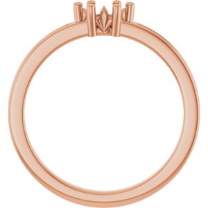 14K Rose Gold 5x3 mm Marquise Ring Mounting – image 4