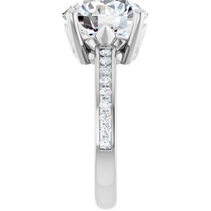 Sterling Silver 11 mm Round Ring Mounting – image 7
