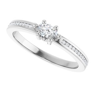 Platinum 5x3 mm Marquise Ring Mounting – image 8