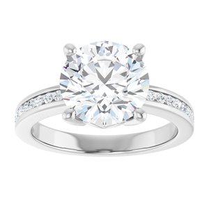 Continuum Sterling Silver 9.4 mm Round Ring Mounting – image 5