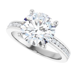 Platinum 9.4 mm Round Ring Mounting – image 8