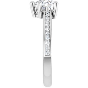 Continuum Sterling Silver 6x6 mm Heart Ring Mounting – image 7