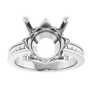 Platinum 13 mm Round Ring Mounting – image 6