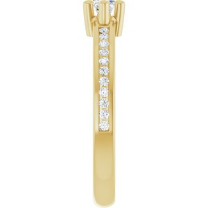 18K Yellow Gold 7x3.5 mm Marquise Ring Mounting – image 7