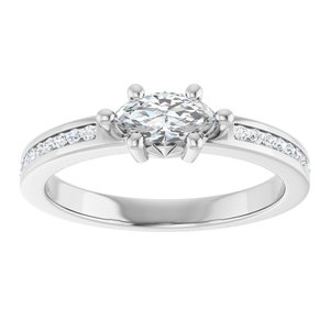 Sterling Silver 7x3.5 mm Marquise Ring Mounting – image 5