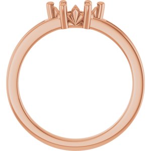 18K Rose Gold 7x3.5 mm Marquise Ring Mounting – image 4