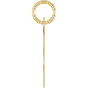 10K Yellow Gold Engravable Disc Pendant – image 3