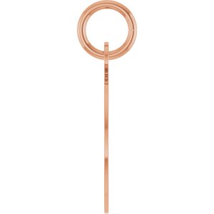 14K Rose Gold Engravable Disc Pendant – image 3