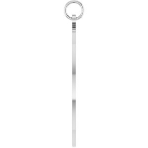 Sterling Silver Engravable Disc Pendant – image 3