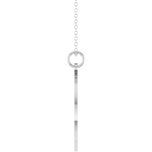 Sterling Silver Engravable Round Disc 18" Necklace – image 3