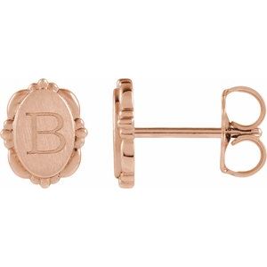 14K Rose Gold Vintage-Inspired Earrings – image 3