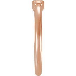 14K Rose Gold Engravable Stackable Ring – image 3