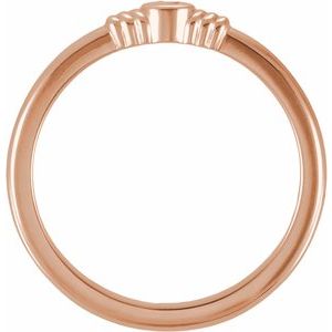 14K Rose Gold Engravable Stackable Ring – image 2