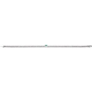 14K White Gold 2 3/4 CTW Lab-Grown Emerald & Lab-Grown Diamond 7" Bracelet – image 4