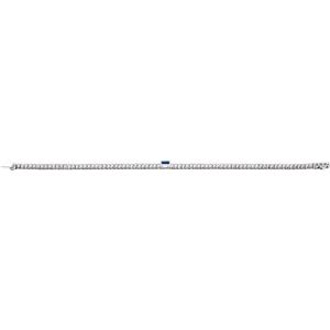14K White Gold 2 3/4 CTW Lab-Grown Blue Sapphire & Lab-Grown Diamond 7" Bracelet – image 4