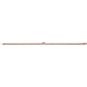 14K Rose Gold 2 3/4 CTW Lab-Grown Ruby & Lab-Grown Diamond 7" Bracelet – image 4