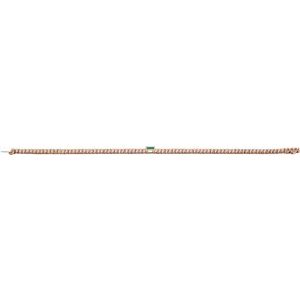 14K Rose Gold 2 3/4 CTW Lab-Grown Emerald & Lab-Grown Diamond 7" Bracelet – image 4