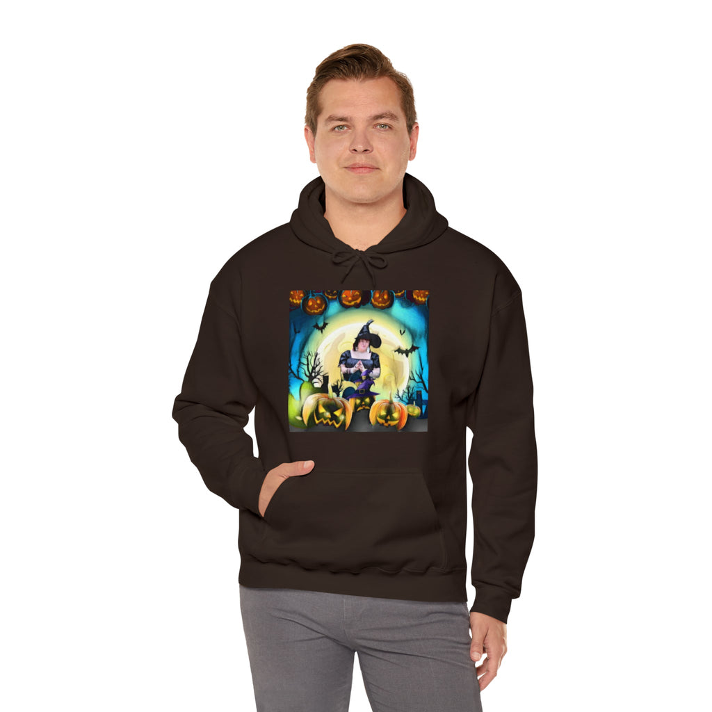 Scary Witch Unisex Heavy Blend™ Hooded Sweatshirt up to 5XL