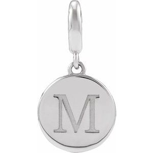 Sterling Silver Engravable Disc Charm/Pendant – image 4
