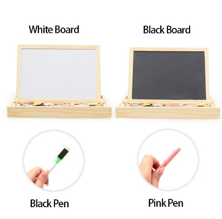 Wooden Magnetic Puzzle Board – 3D Educational Drawing Toy for Kids
