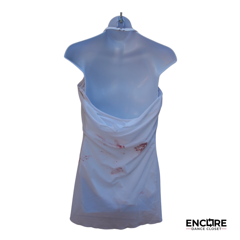White Leotard with Slip Dress