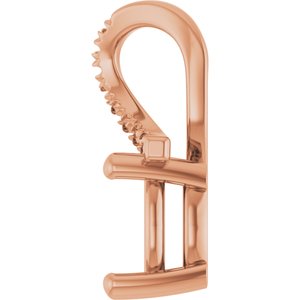 10K Rose Gold 7.5x7.5 mm Cushion Pendant Mounting – image 6