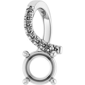 Platinum 5.8 mm Round Pendant Mounting – image 2