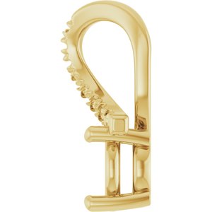 18K Yellow Gold 5.8 mm Round Pendant Mounting – image 6