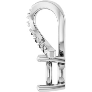 14K White Gold 5.8 mm Round Pendant Mounting – image 6