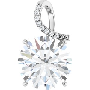 Sterling Silver 16 mm Round Pendant Mounting