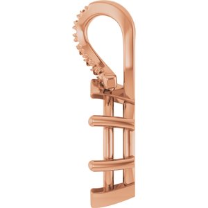 14K Rose Gold 10x5 mm Marquise Pendant Mounting – image 6
