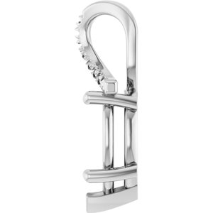 18K White Gold 12x7.5 mm Pear Pendant Mounting – image 6