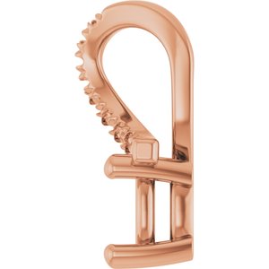14K Rose Gold 5x5 mm Cushion Pendant Mounting – image 6