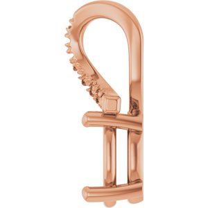10K Rose Gold 8x6 mm Oval Pendant Mounting – image 6