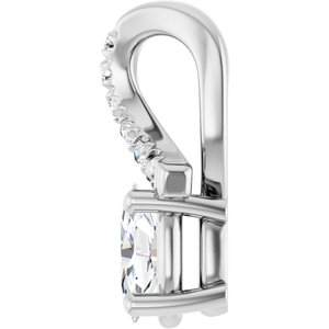 Sterling Silver 5x3 mm Oval Pendant Mounting – image 5