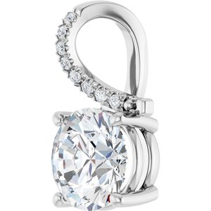 Platinum 8.8 mm Round Pendant Mounting – image 3