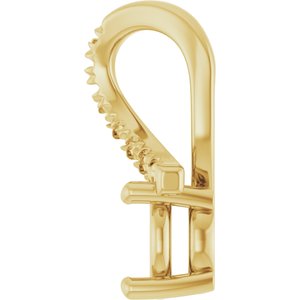 14K Yellow Gold 5.5 mm Round Pendant Mounting – image 6