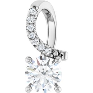 Continuum Sterling Silver 5.5 mm Round Pendant Mounting