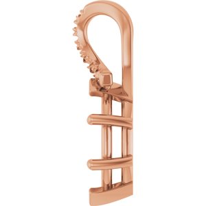 10K Rose Gold 10.5x5.5 mm Marquise Pendant Mounting – image 6