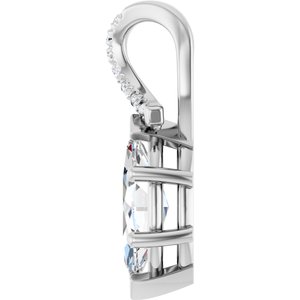 Sterling Silver 10.5x5.5 mm Marquise Pendant Mounting – image 5