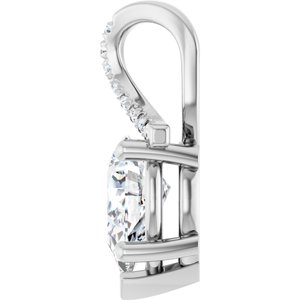 Continuum Sterling Silver 9x6 mm Pear Pendant Mounting – image 5