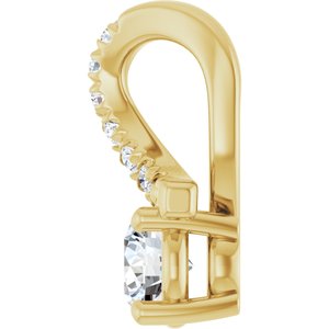 10K Yellow Gold 3.75 mm Round Pendant Mounting – image 5